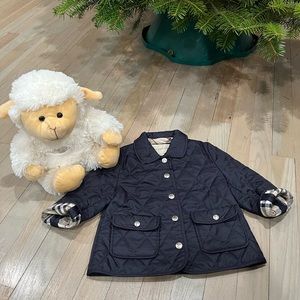 NWOT Burberry quilted jacket, 18m